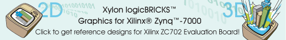 Click to select and get logicBRICKS Reference Design for Xilinx ZC702 Board